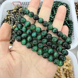 8MM Green Tigers Eye Bracelet